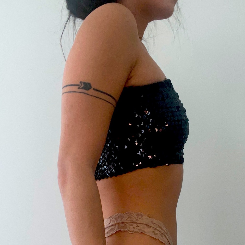 Sequin tube top